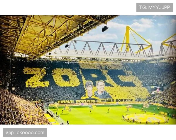 多特蒙德主场球迷TIFO展示:伊杜纳信号公园球场黄色波浪震撼全场 多特蒙德主场球迷TIFO展示:伊杜纳信号公园球场黄色波浪震撼全场